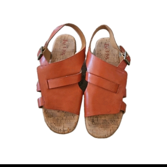 Korks Womens Brown Fallon Chunky Sandal 8 - Picture 3 of 11